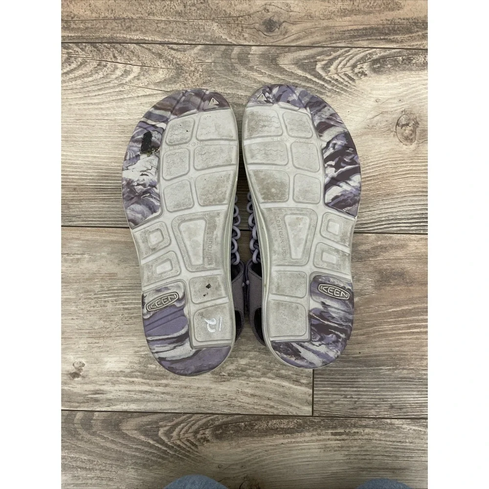 Woman's Keen Uneek Paracord Double Cord Hiking Sandals Water Shoes Sz 9.5 Purple